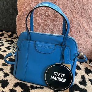NWT Steve Madden Sapphire Bag with Floral Steve Madden Scarf